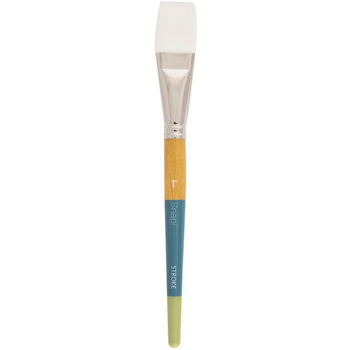 Princeton Snap Short Handle White Nylon Taklon Brush Stroke 6