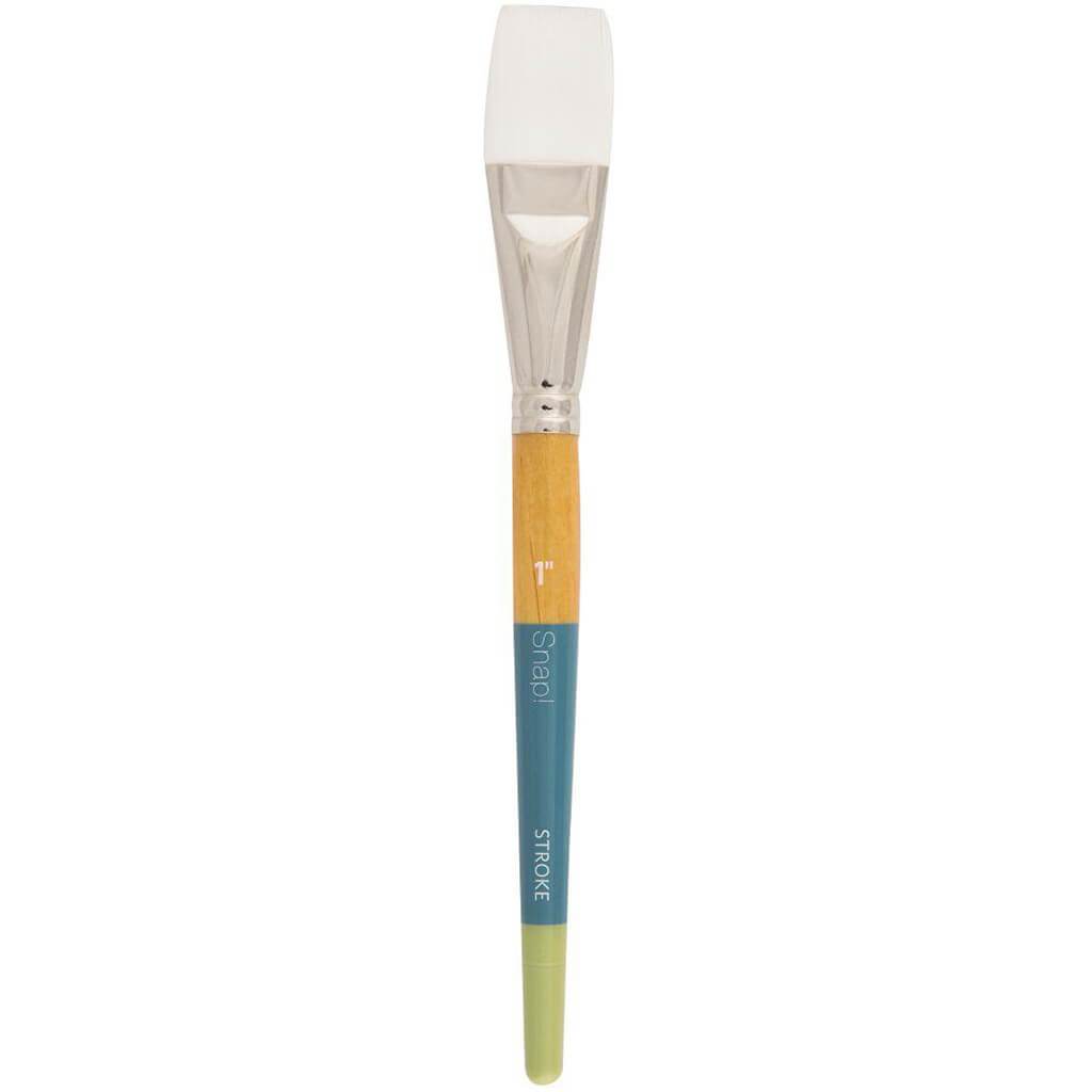 Princeton Snap Short Handle White Nylon Taklon Brush Stroke 6