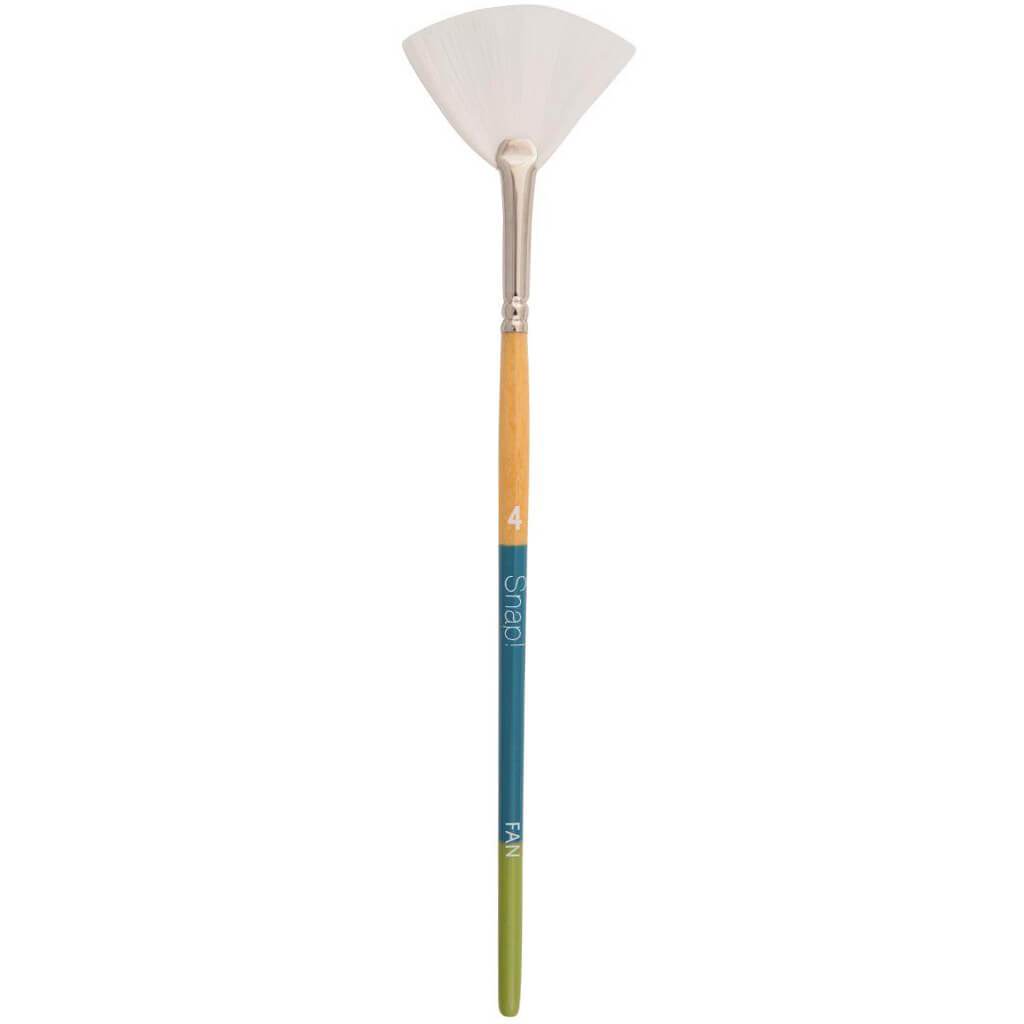 Princeton Snap White Taklon Fan 4