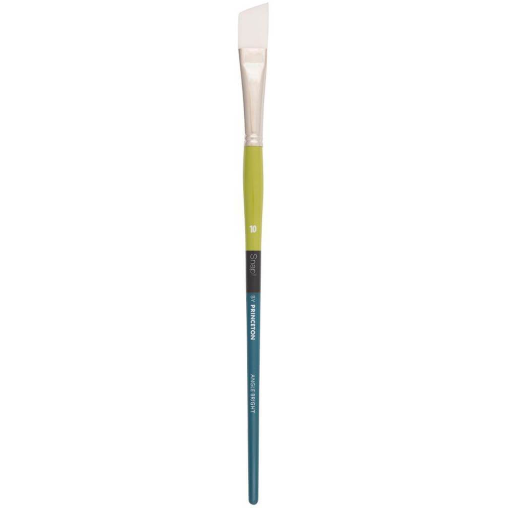 Princeton Snap Long Handle White Synthetic Taklon Brush Angle Bright 7