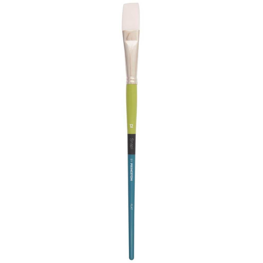 Princeton Snap White Taklon Long Handle Flat