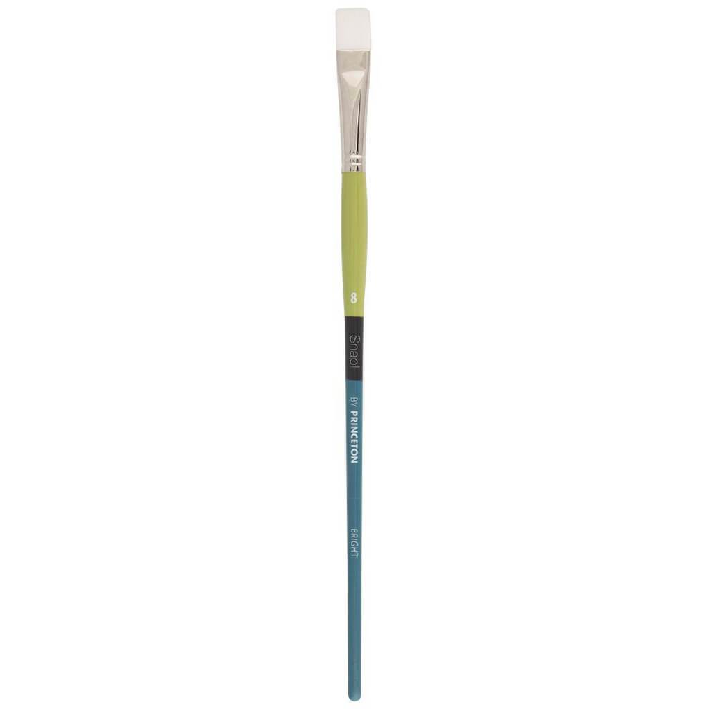 Princeton Snap Long Handle White Synthetic Taklon Brush Bright