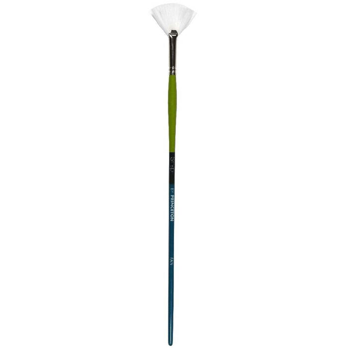 Snap Long Handle White Synthetic Taklon Brushes, Angle Bright & Fan 4