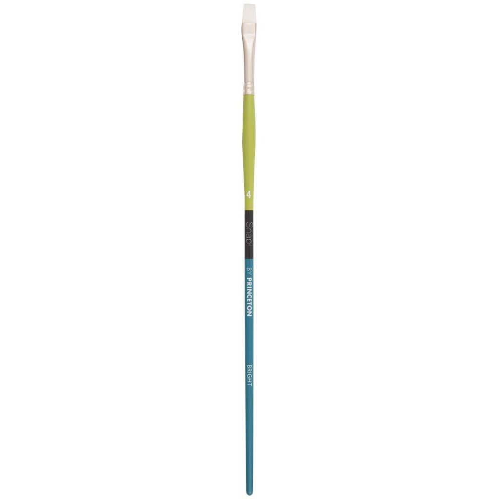 Princeton Snap Long Handle White Synthetic Taklon Brush Bright