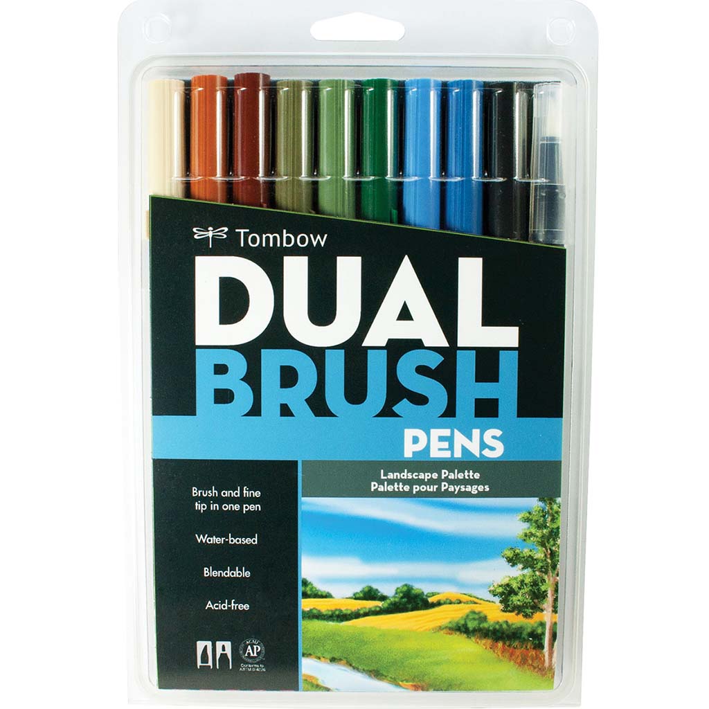 Tombow Dual Brush Landscape Set of 10