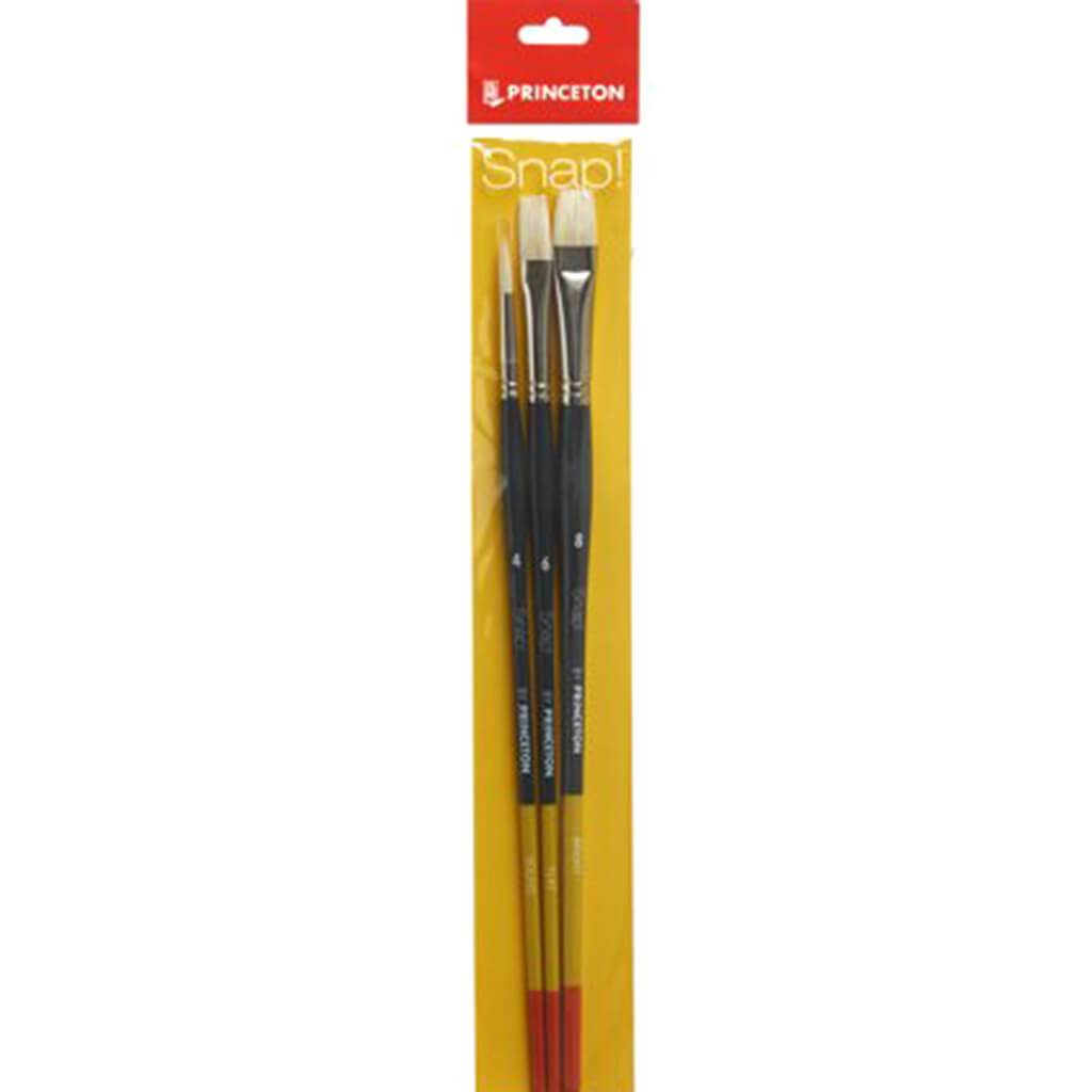 Princeton Snap Bristle Brush Set 3pcs