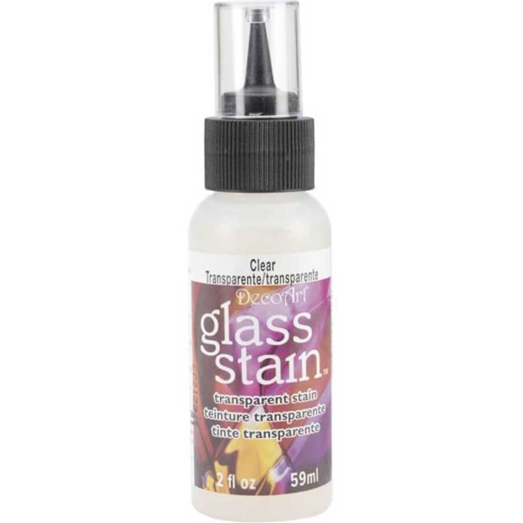 DecoArt Transparent Glass Stains 2oz Clear