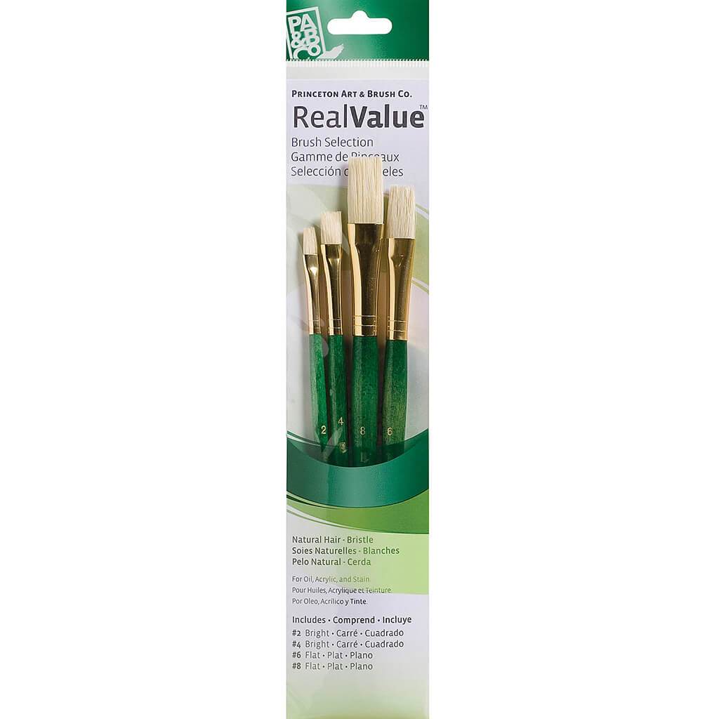 Princeton Real Value Bristle Brush Sets 4pcs