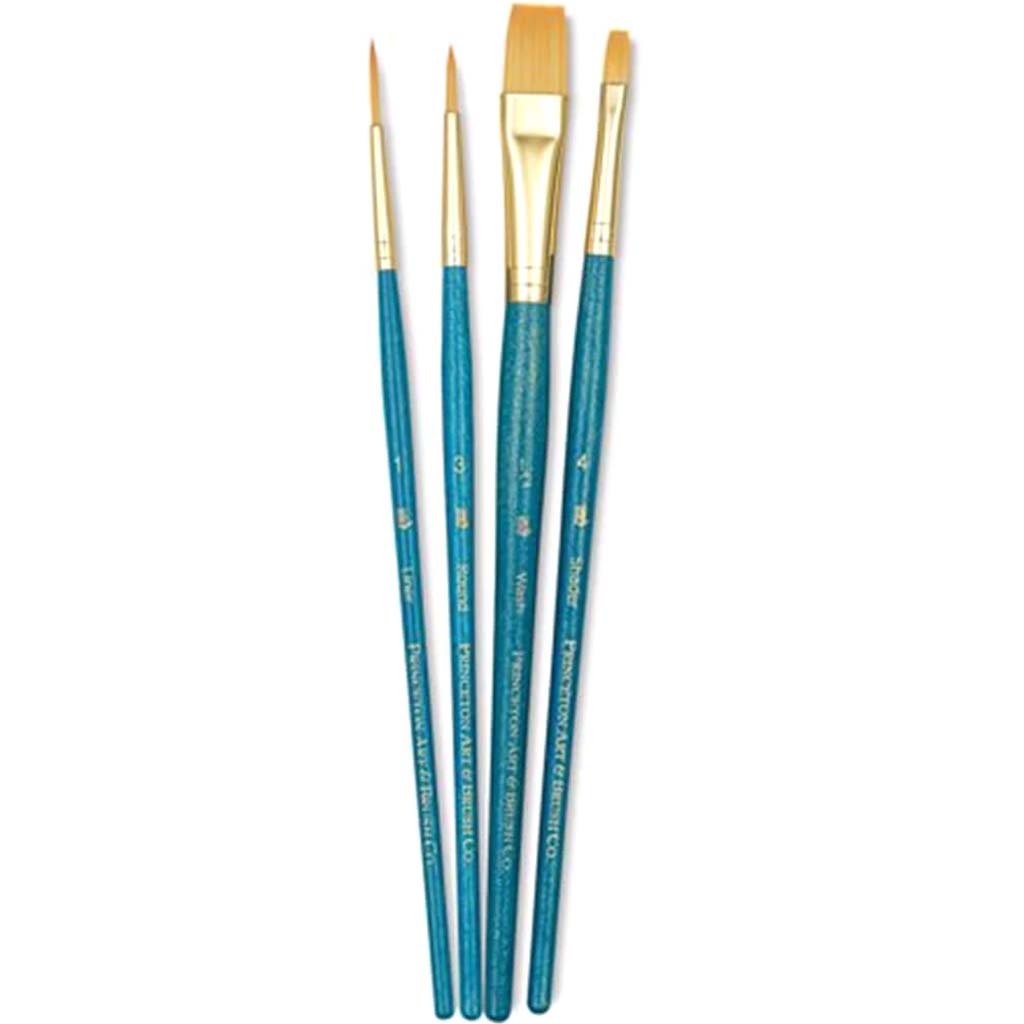 Princeton Real Value Golden Taklon Brush Set 4pcs