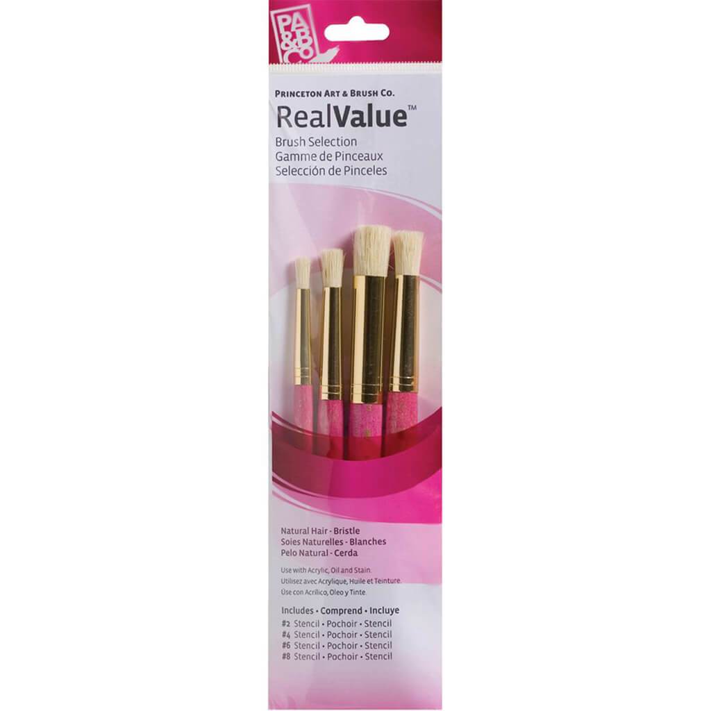 Princeton Real Value Bristle Brush Set 4pcs