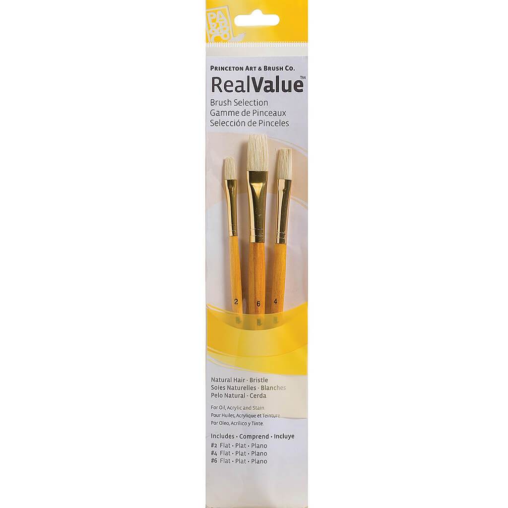 Princeton Real Value Bristle Brush Sets 3pcs