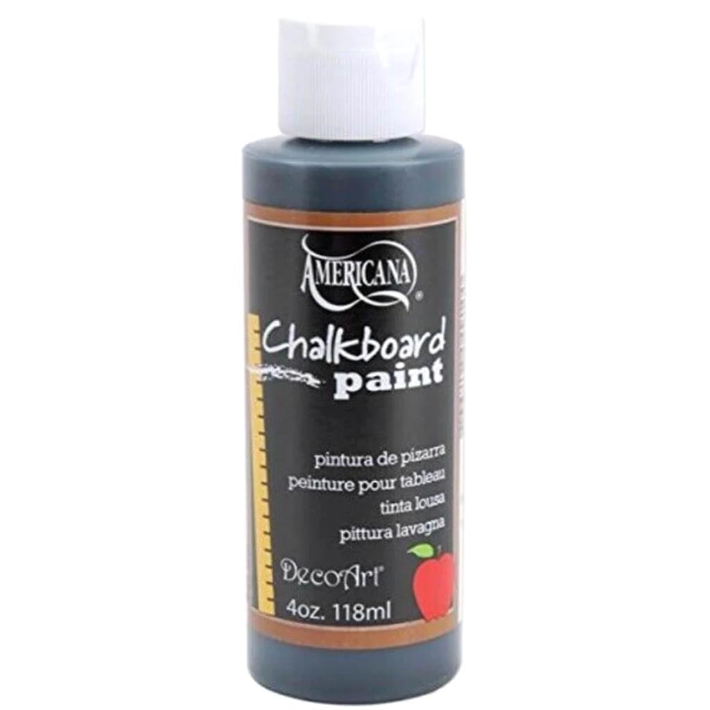 AMERICANA CHALKBOARD PAINT BLACK SLATE 4OZ