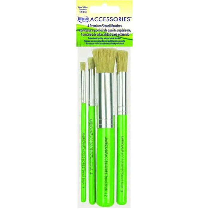 Americana Premium Stencil Brush Set