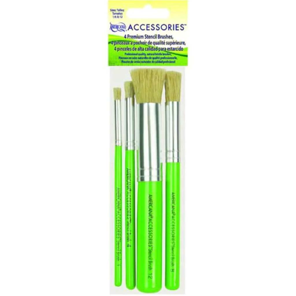 Americana Premium Stencil Brush Set