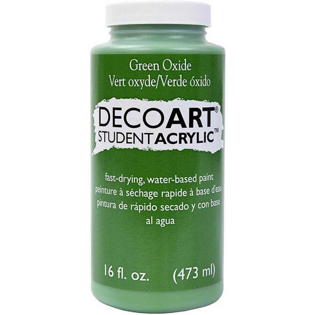 Decoart Student Acrylic Green Oxide 16oz