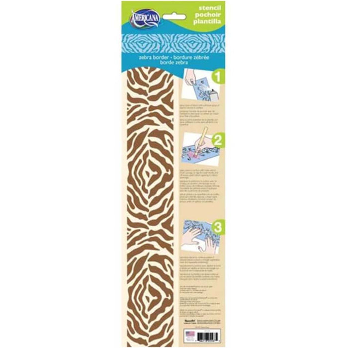 Home Decor Series Zebra Border 6X18