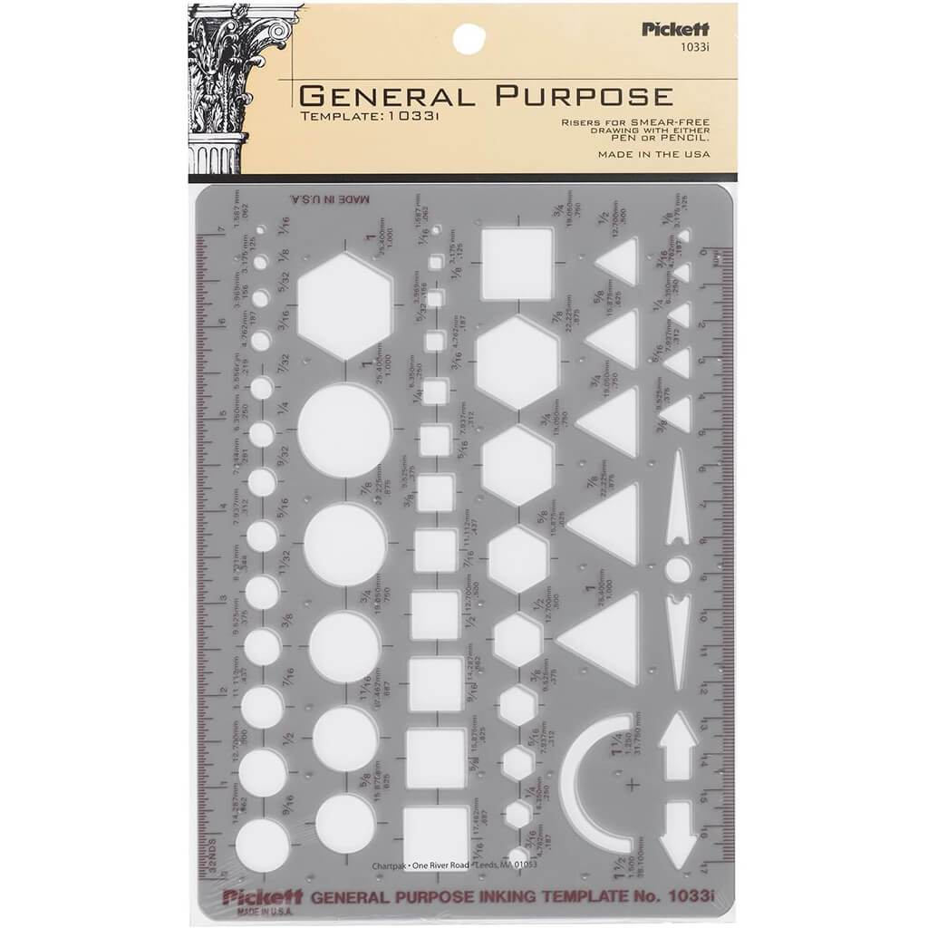 General Purpose Inking Template 6in x 8in