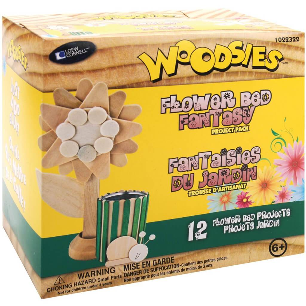 Woodsies Project Pack - 12 Projects Flower Bed Fantasy