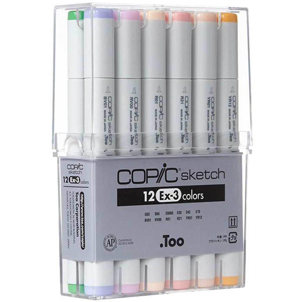 Copic Sketch 12 Piece Set EX-3