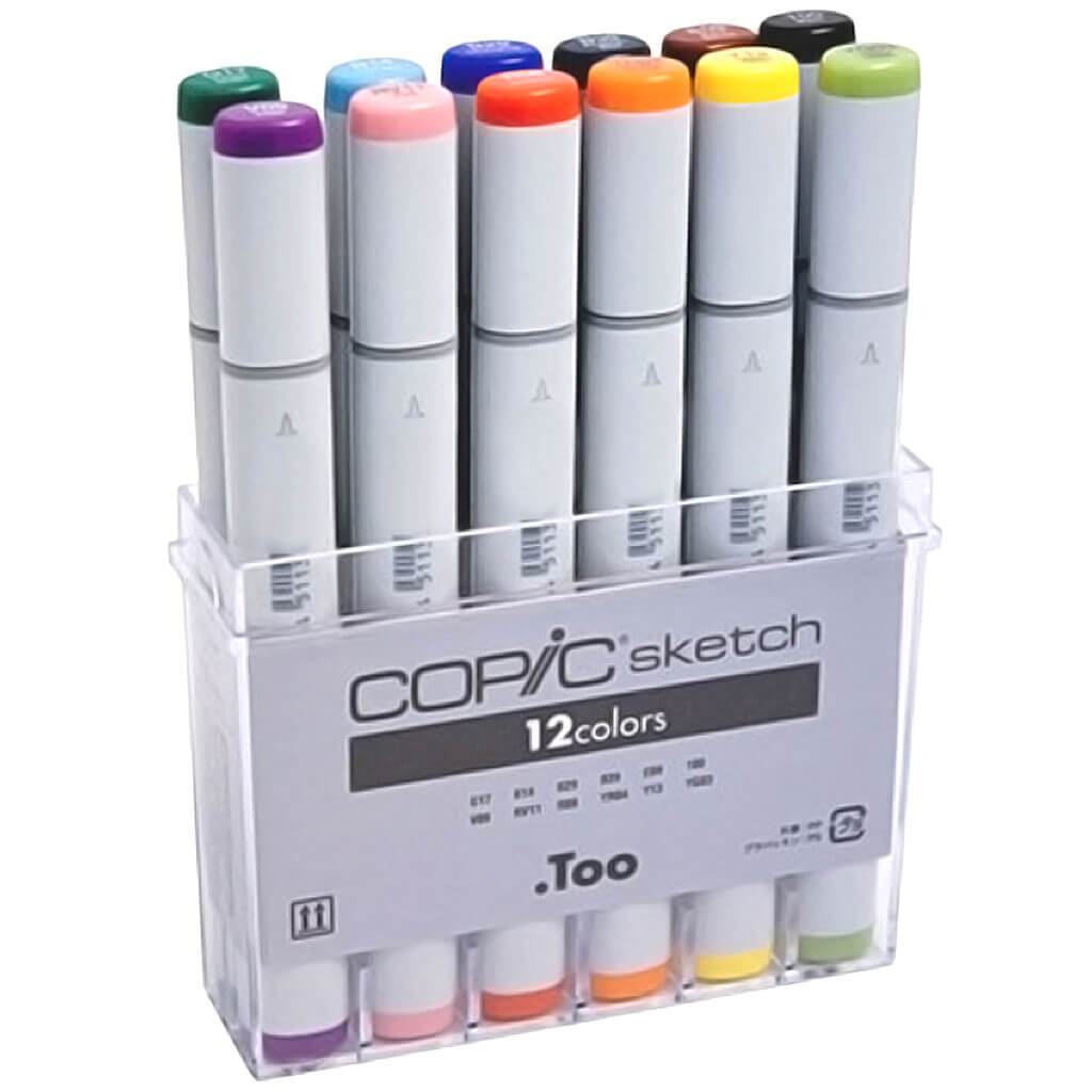 Sketch Marker 12 Color Basic Set