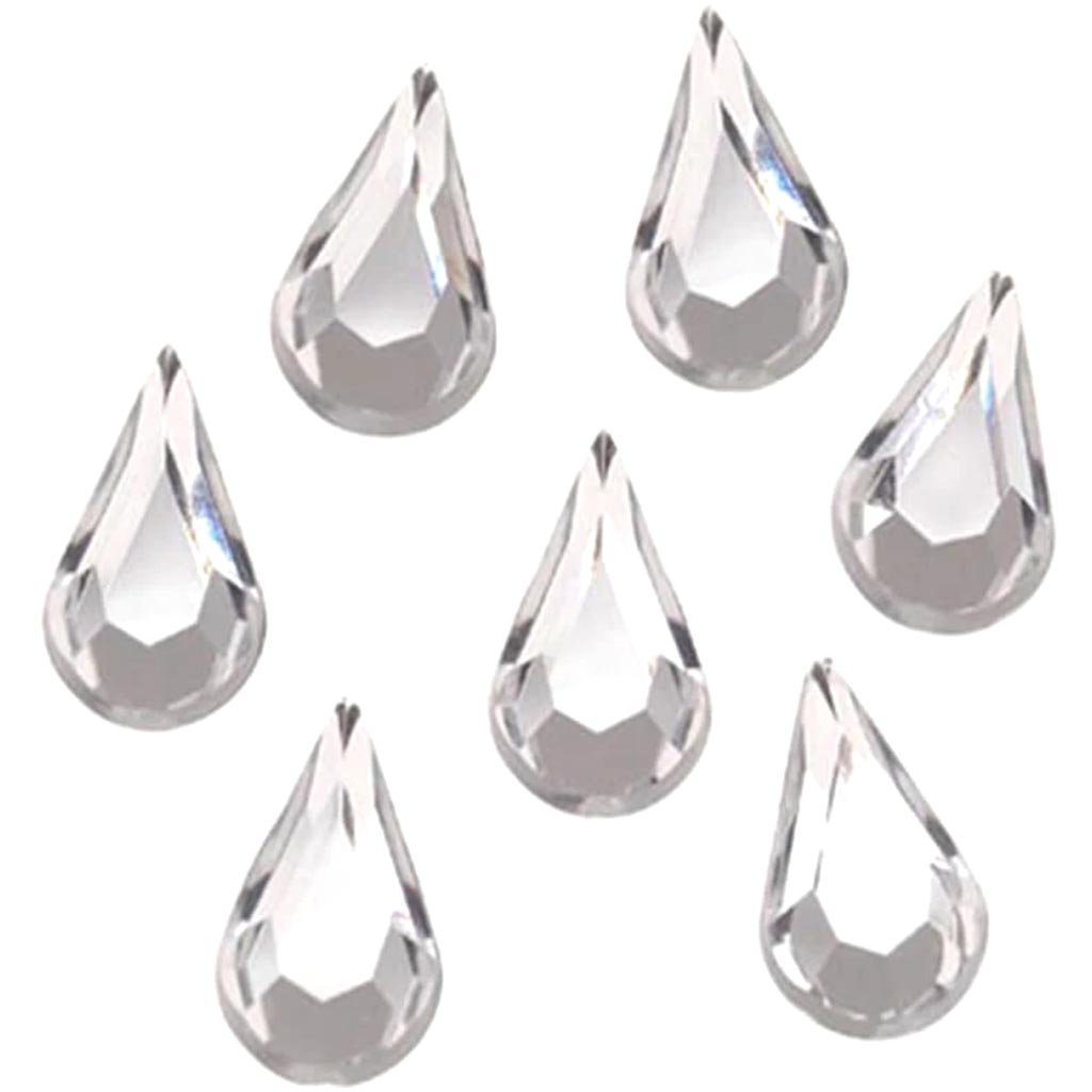 Teardrop Rhinestones Crystal 13 x 8mm 