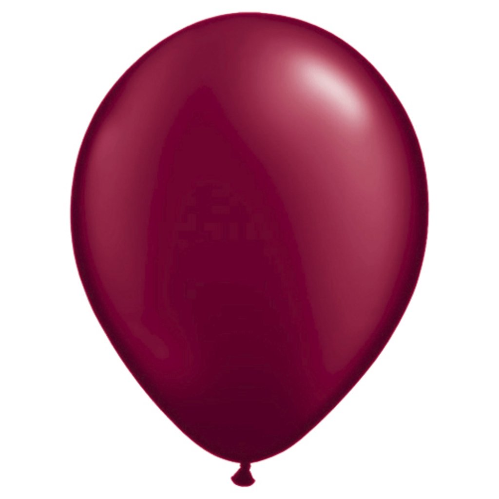 Latex Balloon Pearl Burgundy 11in