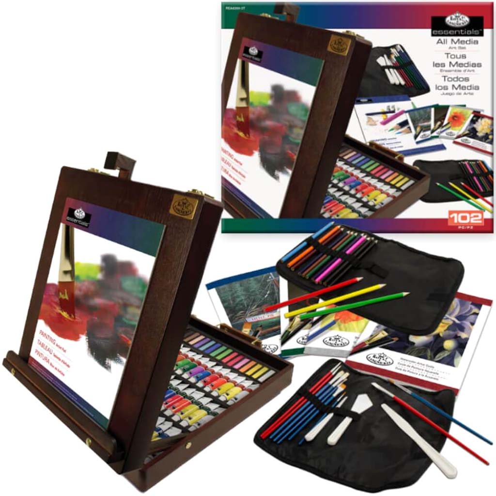 Royal and Langnickel Premier Media Easel Set 102pcs