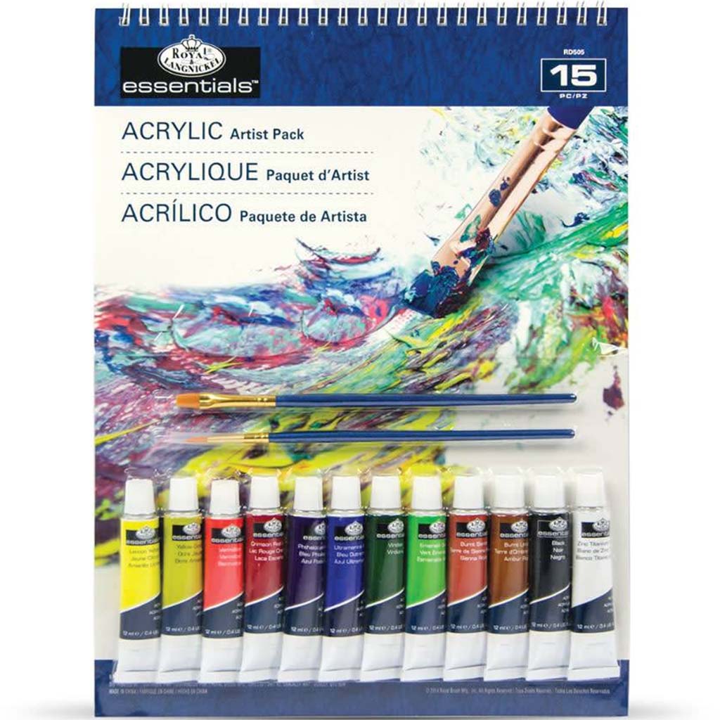 Royal & Langnickel Essentials 120ml Acrylic Paint Tube - Mars Black 