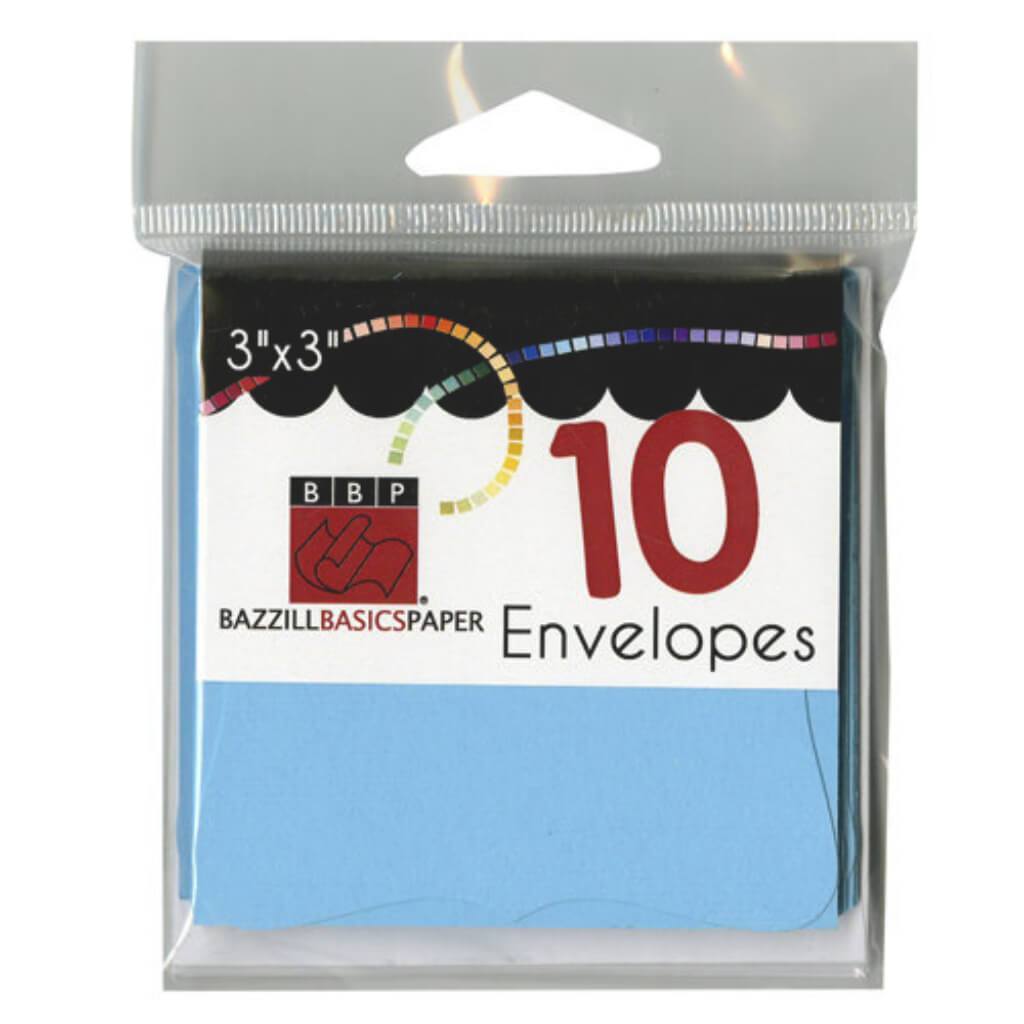 Cards and Envelopes Bracket Vibrant 3in x 3in Blue Pack of 10