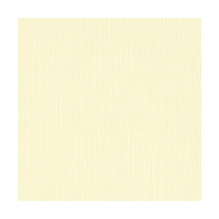 Bazzill Mono Butter Cream Canvas Textured Cardstock Paper 12in x 12in
