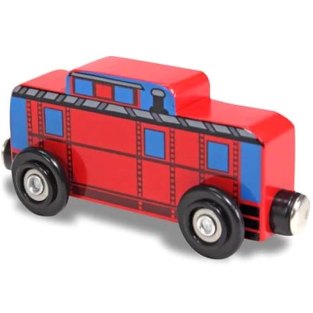 Wooden Red Caboose 