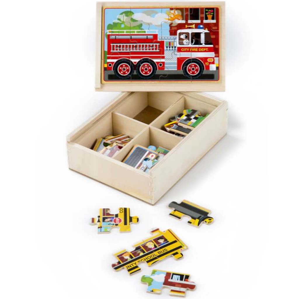 Vehicle Puzzles In A Box 