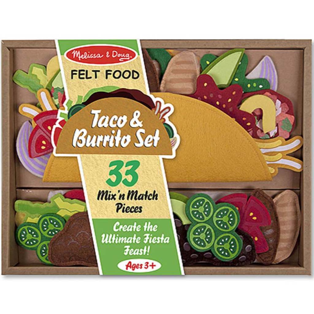 FELT FOOD TACO &amp; BURRITO SET 