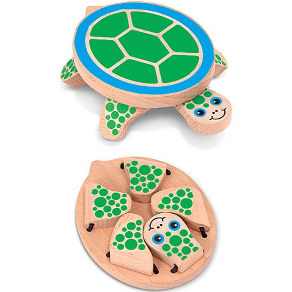 Wooden Peek A Boo Turtle 