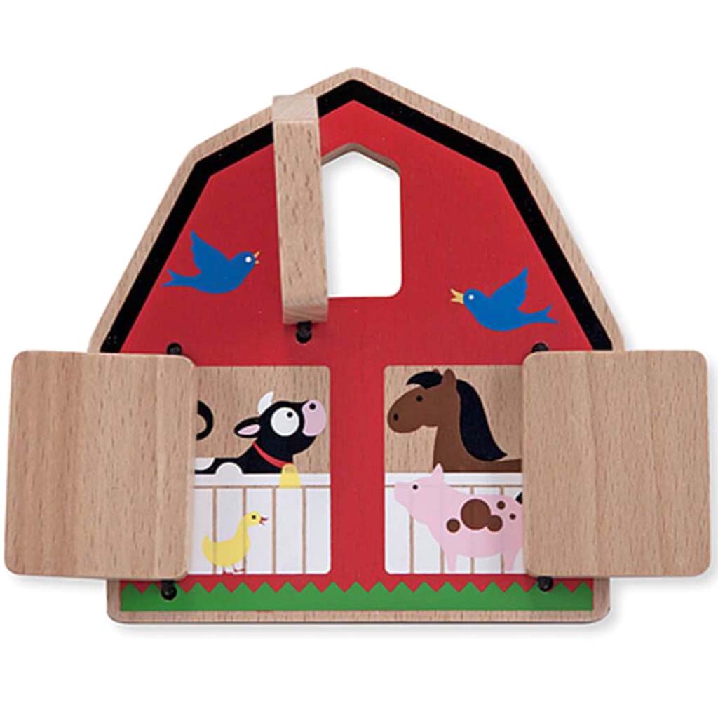 Wooden Peek-A-Boo Barn 