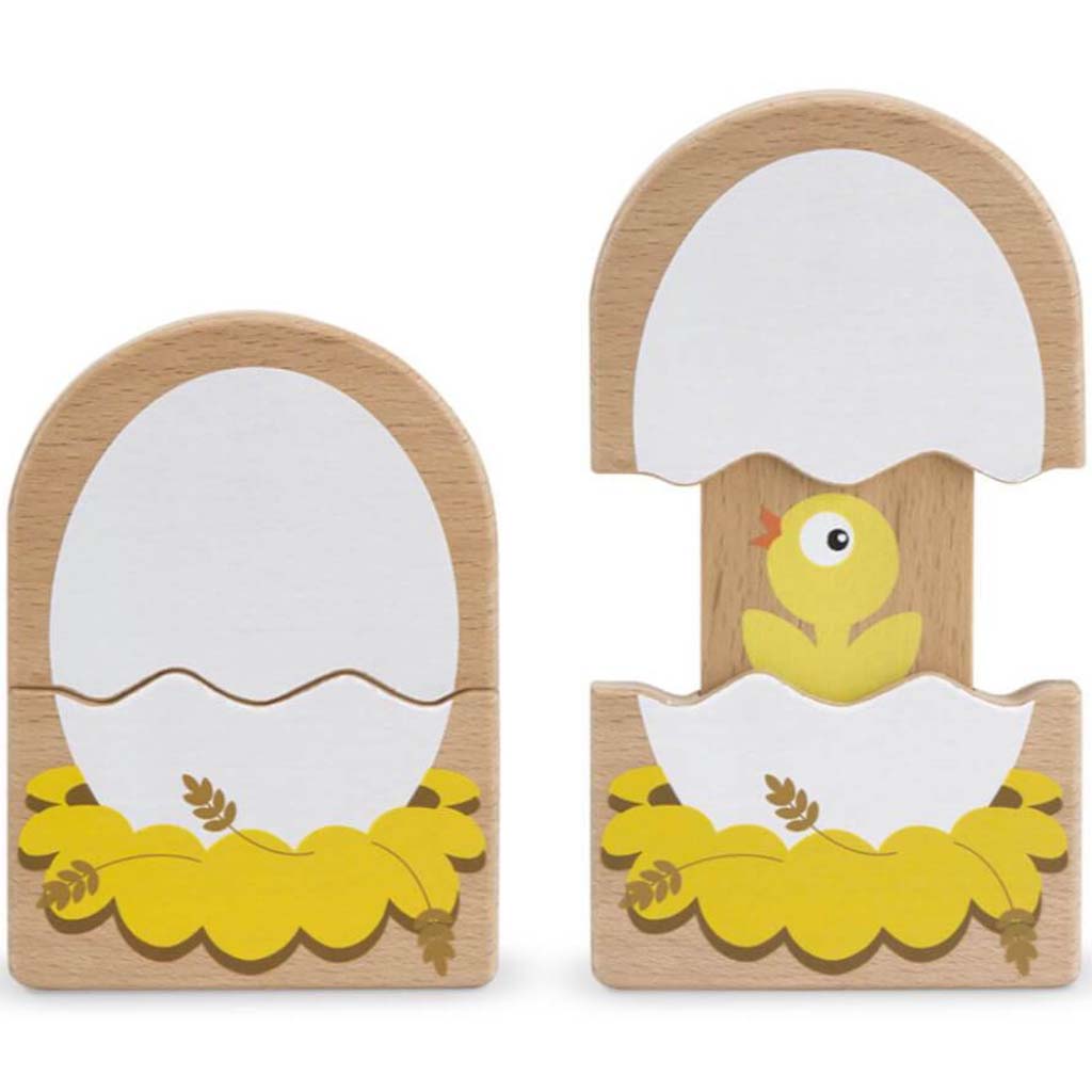 Wooden Slide &amp; Seek Egg 