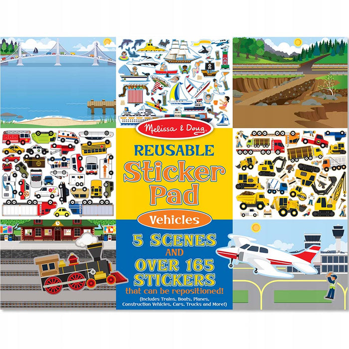 Reusable Sticker Pad Vehicles 