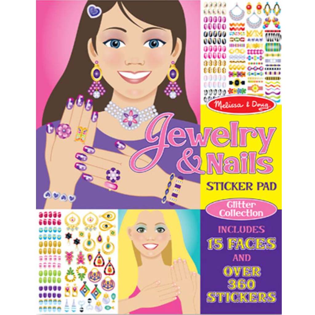 JEWERLY &amp; NAILS STICKER PAD 