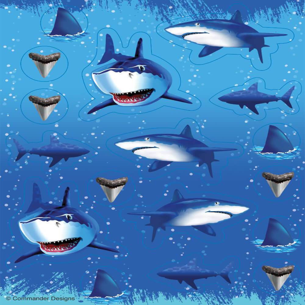 Shark Splash, Favors Stickers 