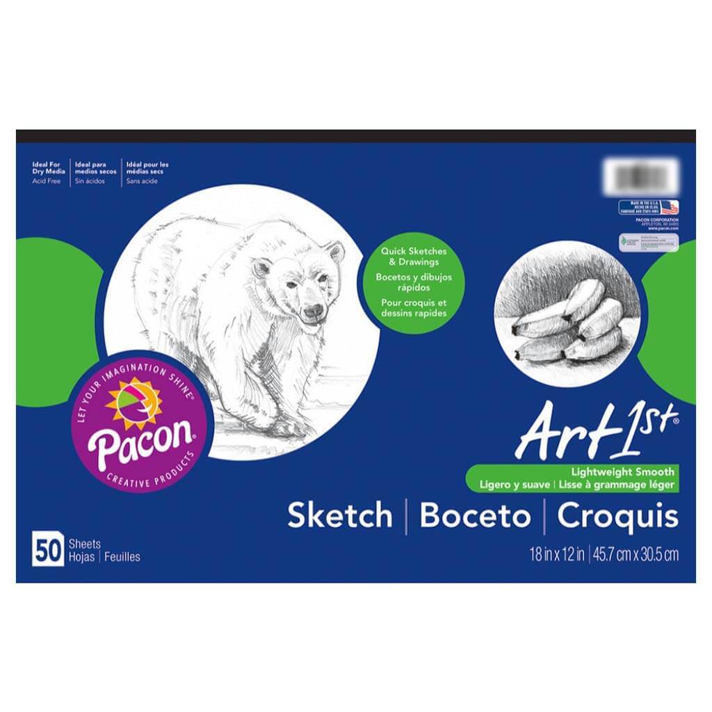Sketch Pad Art Paper 50 Sheets 18in X 12in