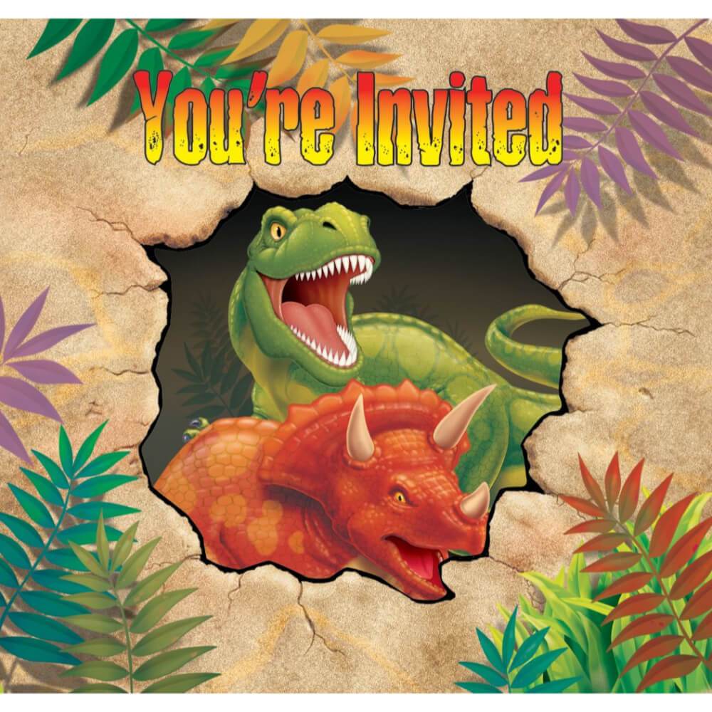 Dino Blast, Invitations 8ct 