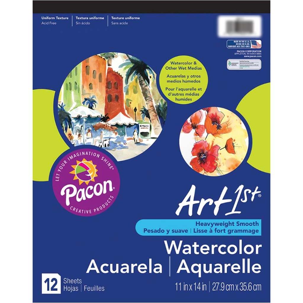 Ucreate Watercolor Pad 11in x 14in White