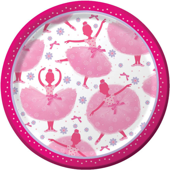 Lunch Plates 7in, Tutu Much Fun 