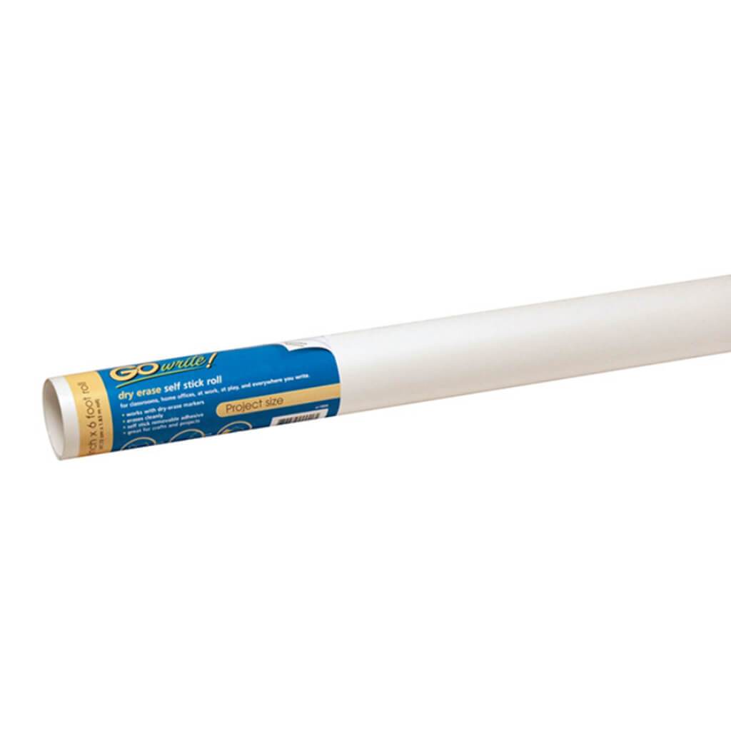 Dry Erase Roll Self Adhesive 18in x 6ft White
