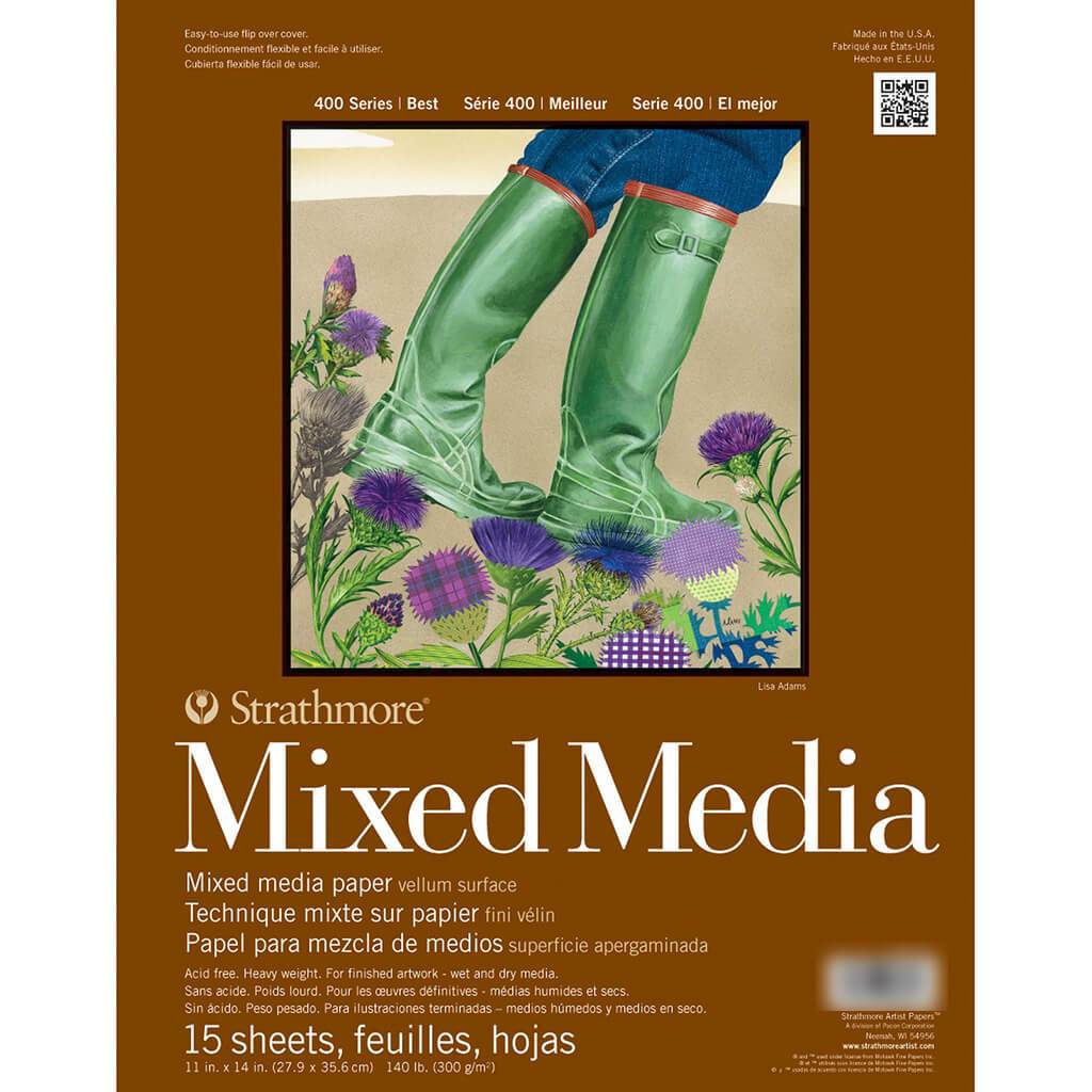 Mixed Media Paper Pad 11in x 14in 15 Sheets