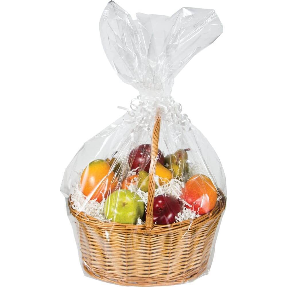 Cello Basket Bags, Clear 