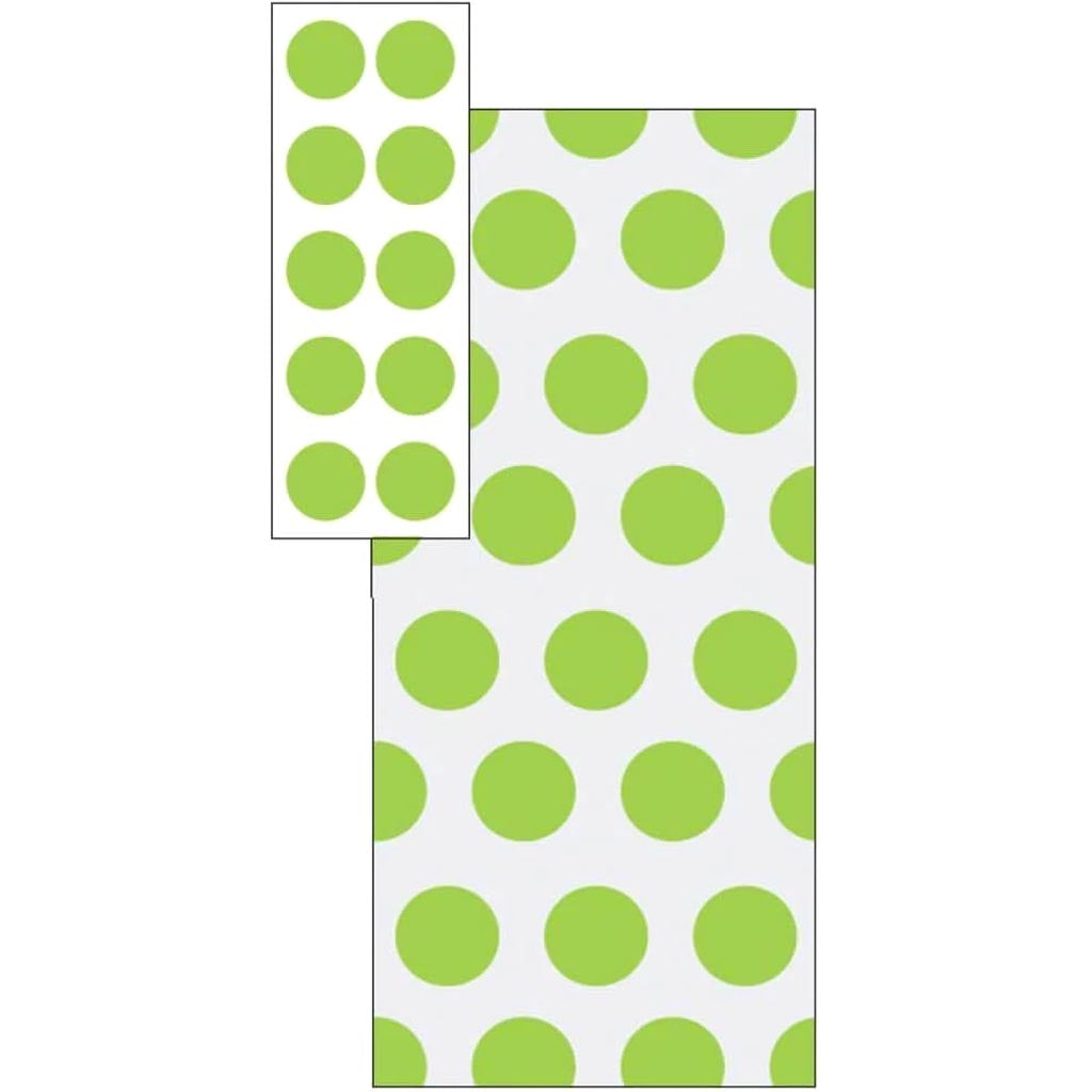 Citrus Green Cello Bags Dots 20ct 