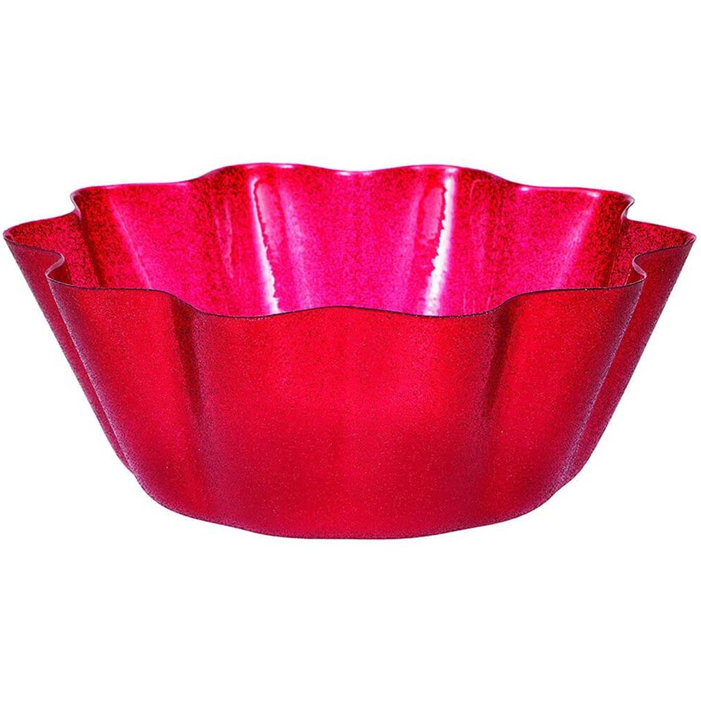 Bowl Fluted 8 Red