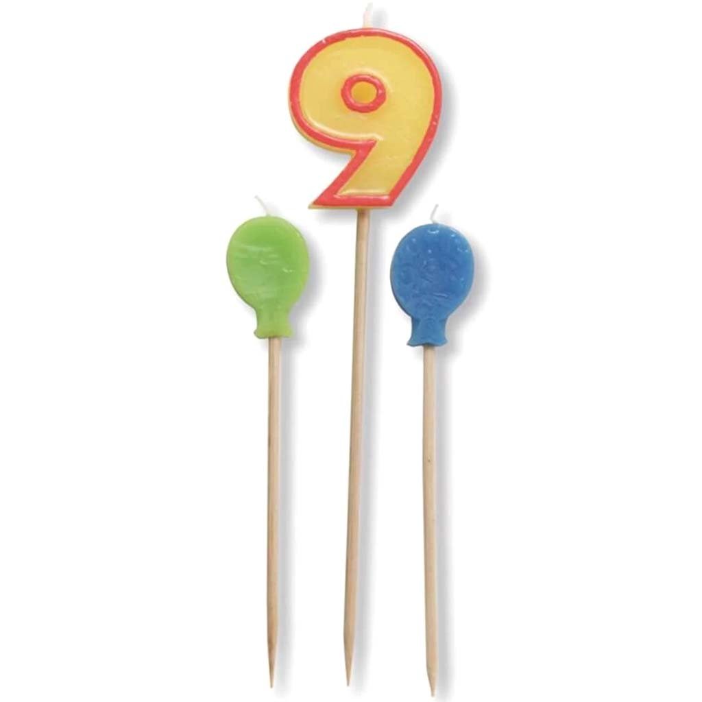 Candle Sets 9 Number Plus Pick 