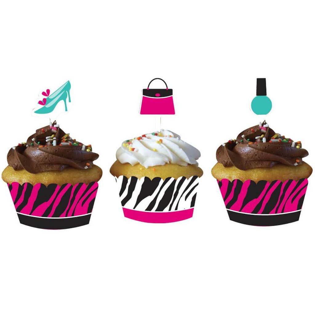 Pink Zebra Boutique, Cupcake Wrappers 